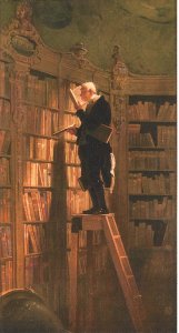 Der Bücherwurm, carl spitzweg 1808-1885